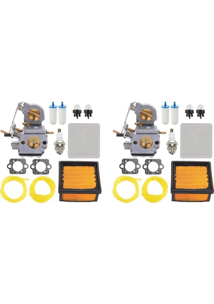 2x 578 24 34-01 C3-EL53 Husqvarna K750 K760 510 Zama C3-EL43C + Hava Filtresi Yakıt Ampulü Buji Fişi (Yurt Dışından)
