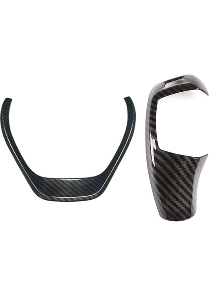 Direksiyon Simidi Kapağı Döşeme Araç Dekorasyonu Araç Sağ Drive Dişli Vites Değiştirme Düğmesi Kapağı Döşeme (Yurt Dışından)