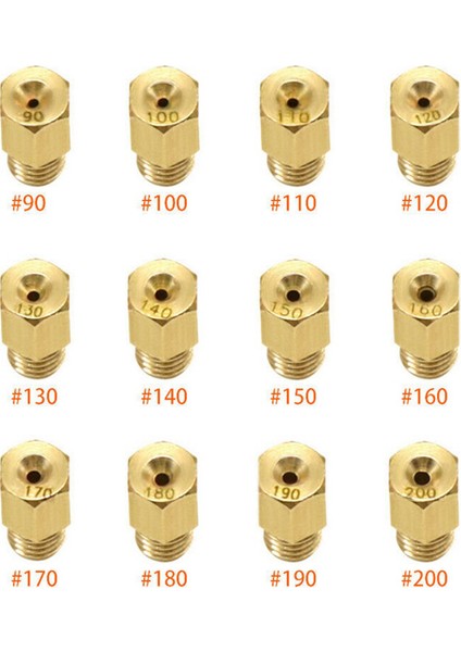 24PCS Motosiklet Karbüratör Ana Jet Karbüratör Ana Meme Göstergesi Mikuni Vm Tm Karbonhidrat 90- 200 (Yurt Dışından) fırsatları