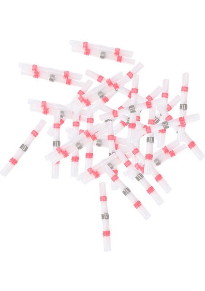 200PCS Lehim Sızdırmazlık Kablosu Konektörleri, Isı Büzülme Popo Konnektörü Su Geçirmez Elektrik Popo Terminalleri, 22-18 Awg, Kırmızı (Yurt Dışından) fiyatları