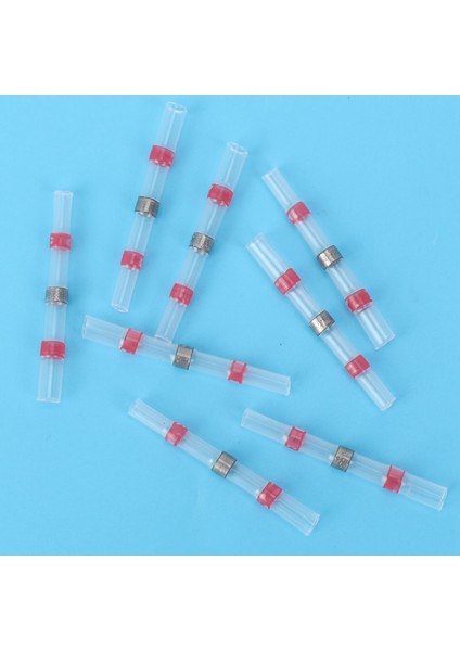 150PCS Lehim Sızdırmazlık Kablosu Konektörleri, Isı Büzülme Popo Konnektörü Su Geçirmez Elektrikli Popo Terminalleri, 22-18 Awg, Kırmızı (Yurt Dışından) fiyatları