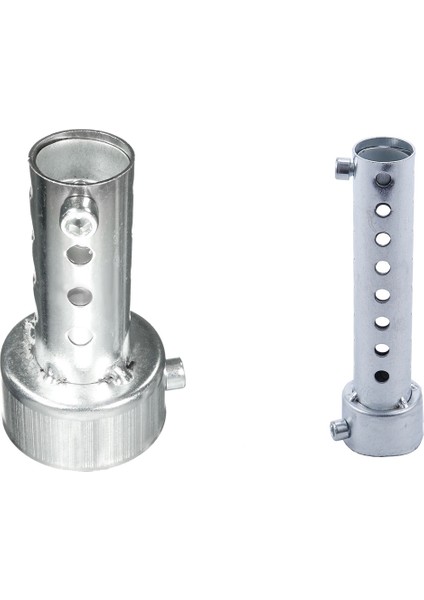 2 Pcs Gümüş Motosiklet Egzoz Muhteşem Baffle Baffle Db Kıller Silecer 48MM x 80MM ve 35MM x 140MM (Yurt Dışından)