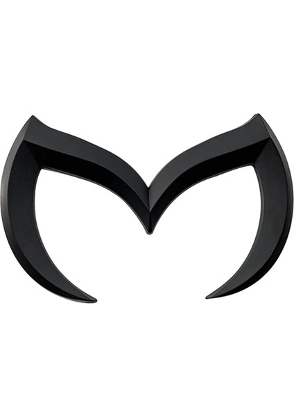 2x Siyah/gümüş Kötü M Logo Emblem Rozeti Mazda Için Çıkartma Tüm Model Araba Gövdesi Arka Bagaj Çıkartma Sticker Isim Plakası Dekoru (Yurt Dışından) fırsatları