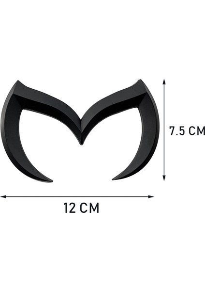 2x Siyah/gümüş Kötü M Logo Emblem Rozeti Mazda Için Çıkartma Tüm Model Araba Gövdesi Arka Bagaj Çıkartma Sticker Isim Plakası Dekoru (Yurt Dışından) indirimleri