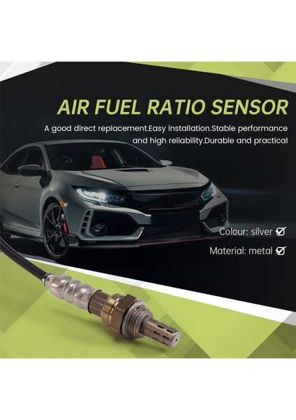 2001 - 2005 Için 2x Oksijen Sensörü O2 Sensörü Honda Civic ES20058 ES20063 (Yurt Dışından) indirimleri