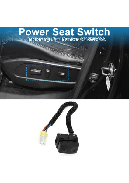 Güç Koltuk Anahtarı Değiştirme 68157564AA Dodge Ram 1500 2500 3500 Araba Ayarla Tasarlama Rekliner Anahtarı Aksesuarları (Yurt Dışından) modelleri