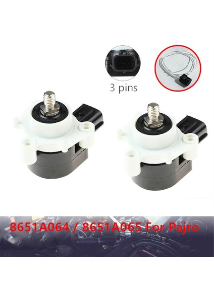 2pcs Ön+Arka Far Leveler Yükseklik Sensörü Kablo ile 8651A064 8651A065 Mitsubishi Pajero Montero 4 Iv 2006-2016 (Yurt Dışından) indirimleri