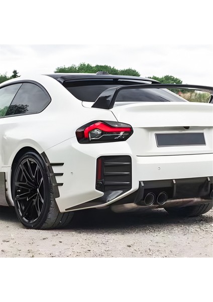 Araba Arka Tampon Hava Havalandırma Yan Rüzgar Bıçağı Spoiler Bmw 2 Serisi M2 G87 Mp 2023+ Siyah Için (Yurt Dışından) fırsatları