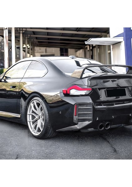 Araba Arka Tampon Hava Havalandırma Yan Rüzgar Bıçağı Spoiler Bmw 2 Serisi M2 G87 Mp 2023+ Siyah Için (Yurt Dışından) indirimleri