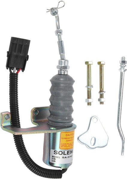 1 Set 12V Flameout Solenoid Valf Dizel Motor Stop Solenoid 1751ES SA-3742-12 Mühendislik Araçları Için (Yurt Dışından)