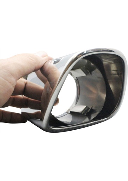 Araç Aksesuarları Egzoz Tip Paslanmaz Çelik Otomatik Egzoz Borusu Susturucu Uç Araç Kuyruk Borusu Volvo Için Uygun XC60 V60 S60 XC90 (Yurt Dışından)