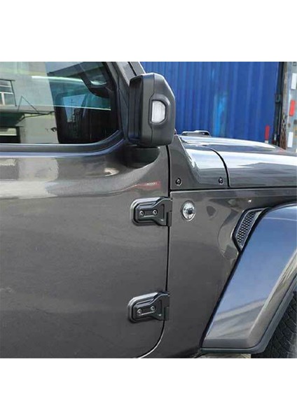 1set/4pcs Jeep Wrangler Için Araba Gövdesi Kapı Menteşe Kiti Jl 2dr 2018+ Yan Kapı Menteşeleri Kapak Kaplama Uzun Üst ve Kısa Alt (Yurt Dışından) indirimleri