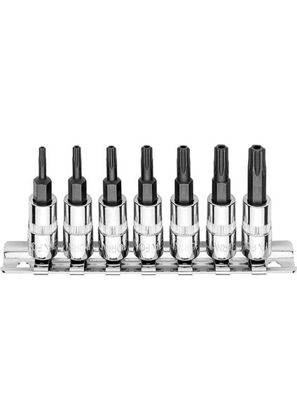 Form 7 Parça 1/4 Torx Uçlu Lokma Takımı