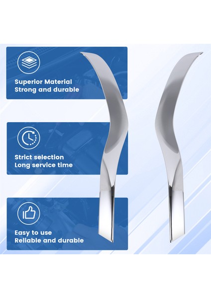 Mercedes Benz E Sınıfı W213 2016-2019 Krom Abs Ön Tampon Plaka Spoiler Spoiler Dekoratif Kapak Döşeme (Yurt Dışından) indirimleri