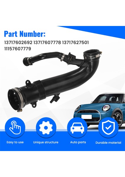 Araba Turbo Şarjlı Emme Borusu Hava Emme Turbo Hortum For-Bmw Mini Cooper R55 R57 R59 R60 Lcı 13717607778 13717627501 (Yurt Dışından) indirimleri
