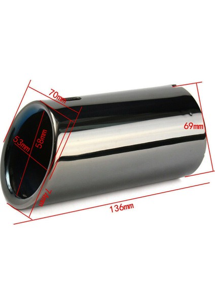 2x Titanyum Siyah Araç Egzoz Boruları Bmw E90 E92 325 328I 3 Serisi (Yurt Dışından) fiyatları