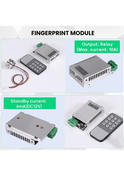 K216 Parmak Izi Kontrol KARTI+R503 Parmak Izi Modülü Iki Renk Halka Göstergesi Işık Erişim Kontrolü (Yurt Dışından) indirimleri
