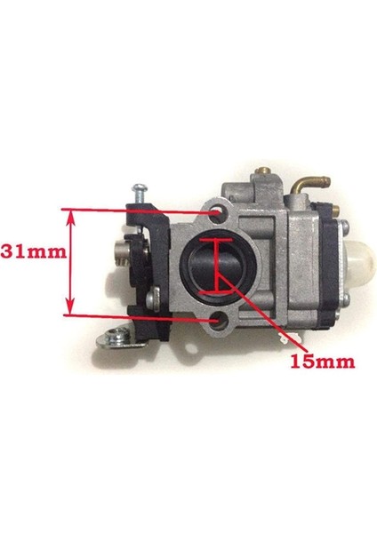 Fırça Kesici Için 15MM Karbüratör Kiti 43CC 49CC 52CC Shredder Zinciri Testere Testeresi (Yurt Dışından) indirimleri