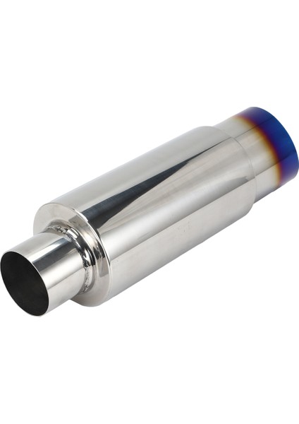 Araba Evrensel Paslanmaz Çelik Arka Egzoz Borusu Kare Susturucu Kuyruk Boğaz Susturucu Uç Boru 370MM Kavrulmuş Mavi (Yurt Dışından) fiyatları