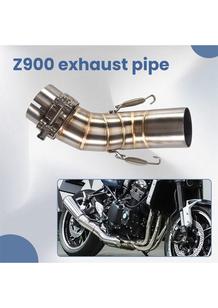 Kawasaki Z900 2017-2018 Için Motosiklet Motosiklet Orta Egzoz Orta Bağlantı Boru Konnektörü Egzoz Susturucu Olmadan (Yurt Dışından) modelleri