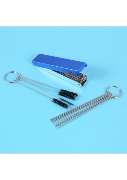 Karbüratörler Karbon Kir Jeti Temizleyiciyi Kaldır, Ince Iyi 13 Temizlik Kabloları Seti + 10 Temizlik Iğneleri + 5 Naylon Fırça Alet Kiti Motosiklet Atv Moped Kaynakçı (Yurt Dışından) modelleri