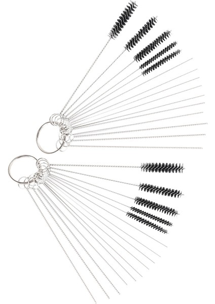 Karbüratör Temizleyici Temizleme Fırçaları Kiti, Küçük Tel Fırça - 20 Iğne + 10 Fırça (Yurt Dışından)