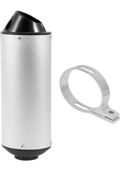 38MM Evrensel Motosiklet Egzersiz Muffler Boru Gürültü Ses Eliminatör Kelepçe Kiti 125CC 150CC 160CC Kir Çukur Bisiklet Honda Yamaha Kawasaki (Beyaz) (Yurt Dışından)