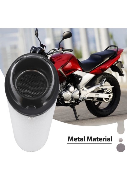 38MM Evrensel Motosiklet Egzersiz Muffler Boru Gürültü Ses Eliminatör Kelepçe Kiti 125CC 150CC 160CC Kir Çukur Bisiklet Honda Yamaha Kawasaki (Beyaz) (Yurt Dışından) fiyatları