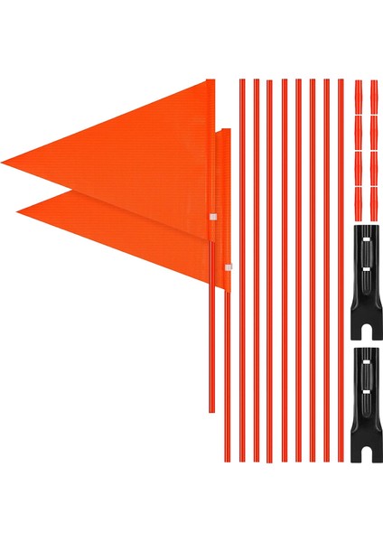 6ft Bisiklet Güvenlik Bayrak Direği, Montaj Braketi ile Bayrak, Güvenlik Açık Bisiklet Için Yüksekliği Ayarlanabilir Su Geçirmez Bayrak (Yurt Dışından)