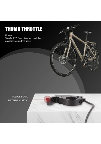 Elektrikli Bisiklet Ebike Sol Sağ Evrensel Başparmak Gaz Hız Kontrol Cihazı 24-72V 165CM Elektrikli Bisiklet Aksesuarları (Yurt Dışından) modelleri