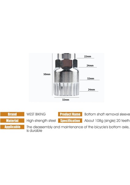 Bisiklet Bisiklet Anahtarı Onarım Servis Aracı Dağ Bisikleti Bisiklet Alt Braket Sökücü Onarım Aracı (Yurt Dışından) indirimleri