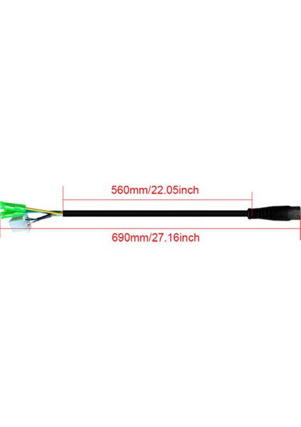 Ebike 9pin Motor Erkek Uzatma Kablosu Dönüşüm Hattı Su Geçirmez Ebike Motor Kablosu Elektrikli Bisiklet Aksesuarları (Yurt Dışından) fırsatları
