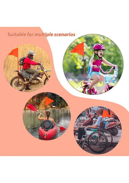 6ft Bisiklet Güvenlik Bayrak Direği, Montaj Braketi ile Bayrak, Güvenlik Açık Bisiklet Için Yüksekliği Ayarlanabilir Su Geçirmez Bayrak (Yurt Dışından) indirimleri