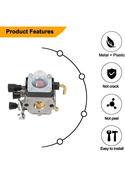 Carburetor For Stihl FS80 Carburetor - Stıhl FC55 FC75 FC85 FS310 FS38 FS45 FS45C FS45L FS46 FS55 FS55RC FS55T FS74 FS75 FS76 FS80 FS85 HS45 HS75 HS80 HS85 Zama (Yurt Dışından) indirimleri