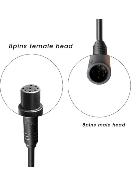 Elektrikli Bisiklet 8 Pin Dişi Erkek Ekran Uzatma Kablosu Konektörü Bafang Orta Motor BBS01 BBS02 Bbshd 70 cm (Yurt Dışından) indirimleri