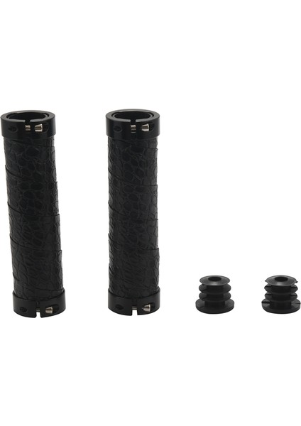 Bisiklet Gidon Sapları Bisiklet Kolu Sapları Kaymaz Çift Kilit Bisiklet Gidon Mtb Yol Bisikleti Scooter Katlanır Siyah (Yurt Dışından)