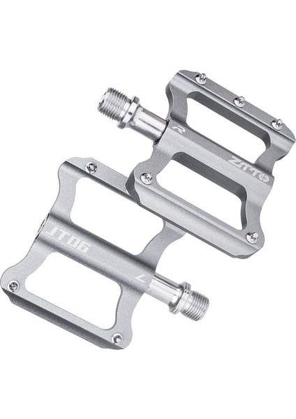 Ztto Yol Bisikleti Ultra Hafif Düz Pedal Alüminyum Alaşımlı Bisiklet Rulmanları Kaymaz Katlanır Pedallar Bisiklet Titanyum (Yurt Dışından) indirimleri