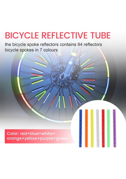 84 Parça Reflektörler Konuştu Bisiklet Konuşmacı Reflektör Uyarı Şeritleri Bisiklet Konuşmacı Bisiklet Yansıtıcı Konuştu (Yurt Dışından) indirimleri