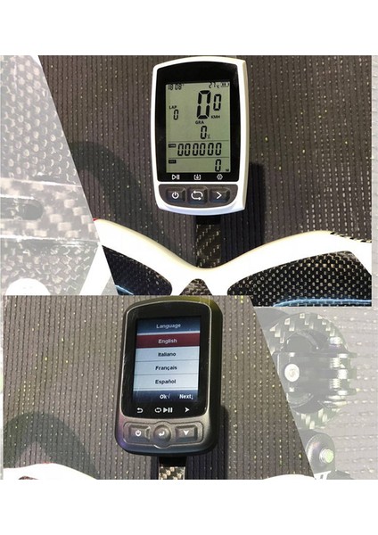 Vırb Veya Gopro Için Karbon Fiber Entegre Gidon Bilgisayar Standı Bisiklet Standı Kenar Montaj Gidon Combo Montaj-C (Yurt Dışından)