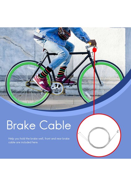 Ön Arka Bisiklet Fren Kablosu Tel Bisiklet Bisiklet Için 2 Adet (Yurt Dışından) modelleri