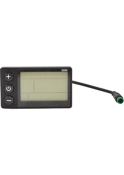 S866 Elektrikli Bisiklet LCD Ekran E-Bisiklet Elektrikli Scooter Ekran Metre Kontrol Paneli Su Geçirmez Fiş ile (Yurt Dışından)
