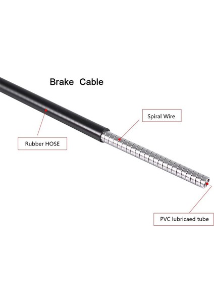 2m 4mm Bisiklet Kablosu Vites Kabloları Bisiklet Ekipmanları Dağ Bisikleti Vites Değiştirme Bisiklet Kablosu Tel Bisiklet Aletleri Siyah (Yurt Dışından) modelleri