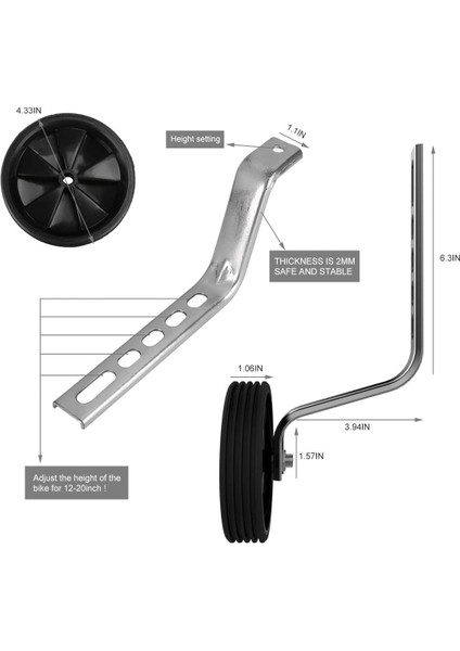 Bisiklet Sabitleyicileri Bisiklet Sabitleyicileri Bisiklet Çocukları Için Çocuk Bisikletleri Sessiz Tekerlek Monteli Yedek Kit E (Yurt Dışından) fiyatları