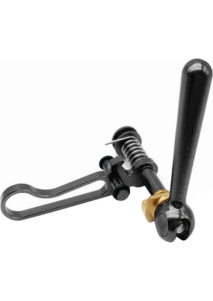 Titanyum Aks Bisiklet Koltuk Direği Kelepçe Brompton Katlanır Bisiklet Bisiklet Selesi Sonrası Hızlı Serbest Bırakma Kelepçesi 3 Altmış Siyah (Yurt Dışından)