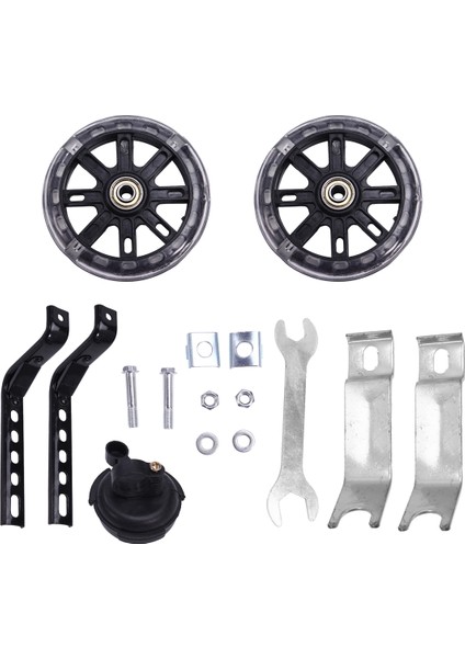 Bisiklet Eğitim Tekerlekleri Flash Mute Tekerlek Bisiklet Sabitleyici Monteli Kit 12 14 16 18 20 Inç Bisikletler Için Zil (Yurt Dışından)