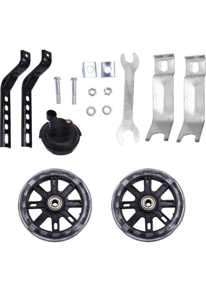 Bisiklet Eğitim Tekerlekleri Flash Mute Tekerlek Bisiklet Sabitleyici Monteli Kit 12 14 16 18 20 Inç Bisikletler Için Zil (Yurt Dışından) modelleri