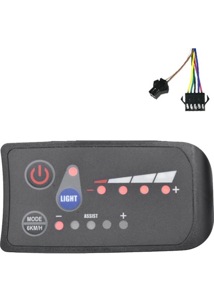 S810 E-Bisiklet Metre LED Ekran 36 V IP65 Elektrikli Bisiklet Için Elektrikli Bisiklet Metre Sm 5 + 2pın (Yurt Dışından)