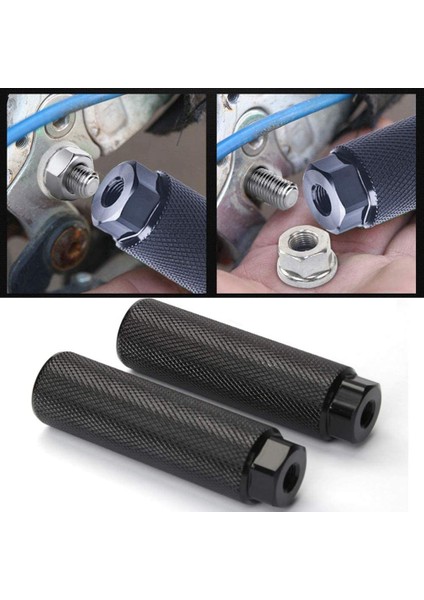 4 Adet Bisiklet Mandalları, Alüminyum Alaşımlı Kaymaz Kurşun Ayak Bisiklet Pedalları Bmx Mandalları Mtb Bisiklet Bisiklet Arka Dublör 3/8 Inç Akslar (Yurt Dışından) fırsatları