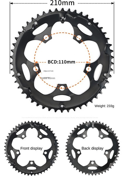 34T-110BCD Yol Bisikleti Krank Takımı 53 50 39 34T Dişli Evrensel Bisiklet BCD130 110 Disk Onarım Parçaları (Yurt Dışından) indirimleri