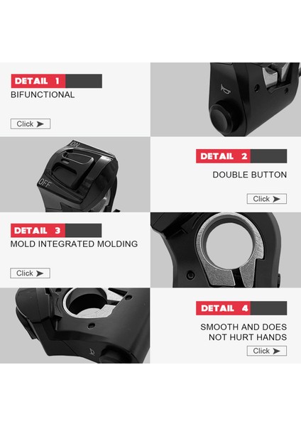 DK240 3 In 1 Elektrikli Bisiklet Korna Anahtarı Elektrikli Bisiklet Scooter Far Anahtarı Sinyalleri Korna On/off Düğmesi (Yurt Dışından) indirimleri